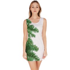 Green Christmas Tree Border Bodycon Dress by artworkshop