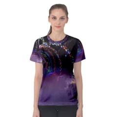 Outdoor Christmas Lights Tunnel Women s Sport Mesh Tee