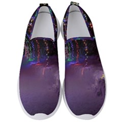 Outdoor Christmas Lights Tunnel Men s Slip On Sneakers by artworkshop