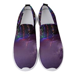Outdoor Christmas Lights Tunnel Women s Slip On Sneakers by artworkshop