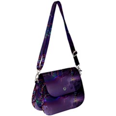 Outdoor Christmas Lights Tunnel Saddle Handbag by artworkshop