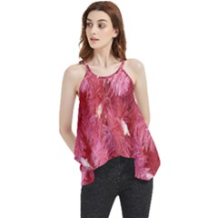 Pink Christmas Tree Flowy Camisole Tank Top by artworkshop