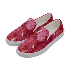 Pink Christmas Tree Women s Canvas Slip Ons by artworkshop