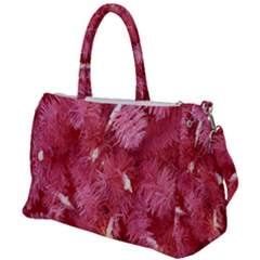 Pink Christmas Tree Duffel Travel Bag by artworkshop