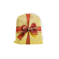 Ribbon Bow Drawstring Pouch (medium)