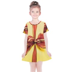 Ribbon Bow Kids  Simple Cotton Dress by artworkshop