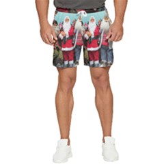 Santa On Christmas 3 Men s Runner Shorts by artworkshop