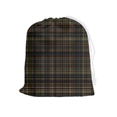 Plaid Drawstring Pouch (xl) by nateshop