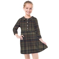 Plaid Kids  Quarter Sleeve Shirt Dress by nateshop