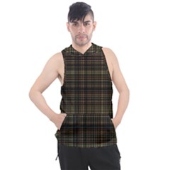 Plaid Men s Sleeveless Hoodie