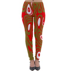 Red-dark Lightweight Velour Leggings by nateshop