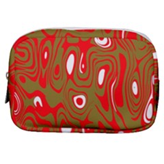 Red-dark Make Up Pouch (small) by nateshop