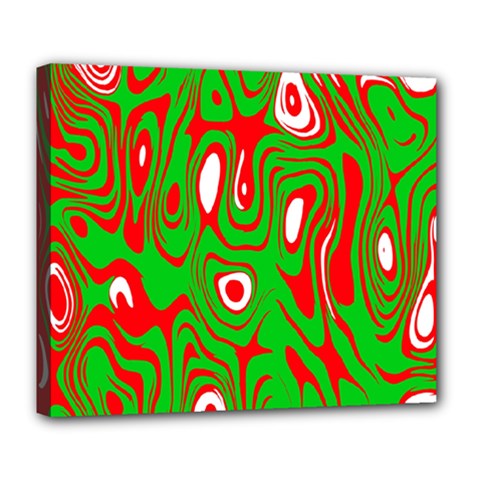 Red-green Deluxe Canvas 24  X 20  (stretched) by nateshop