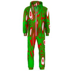 Red-green Hooded Jumpsuit (men) by nateshop
