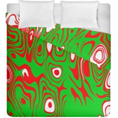 Red-green Duvet Cover Double Side (king Size) by nateshop