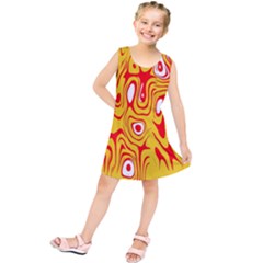 Red-yellow Kids  Tunic Dress by nateshop