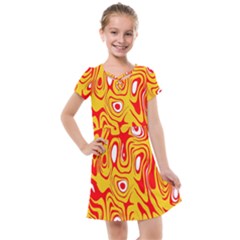 Red-yellow Kids  Cross Web Dress by nateshop