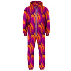 Retro-pattern Hooded Jumpsuit (men) by nateshop