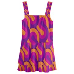 Retro-pattern Kids  Layered Skirt Swimsuit