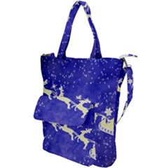 Santa-claus-with-reindeer Shoulder Tote Bag by nateshop