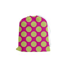 Seamless, Polkadot Drawstring Pouch (medium) by nateshop