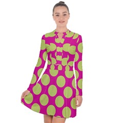 Seamless, Polkadot Long Sleeve Panel Dress by nateshop