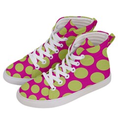 Seamless, Polkadot Women s Hi-top Skate Sneakers by nateshop