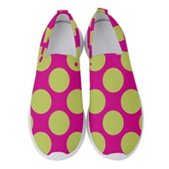 Seamless, Polkadot Women s Slip On Sneakers by nateshop