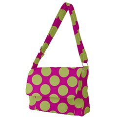 Seamless, Polkadot Full Print Messenger Bag (l) by nateshop