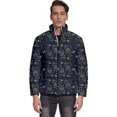 Seamless-pattern 1 Men s Puffer Bubble Jacket Coat by nateshop