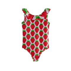 Strawberries Kids  Frill Swimsuit by nateshop