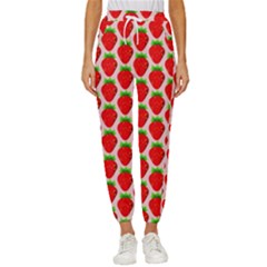 Strawberries Cropped Drawstring Pants by nateshop