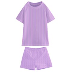 Stripes Kids  Swim Tee And Shorts Set by nateshop