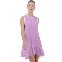 Stripes Frill Swing Dress by nateshop