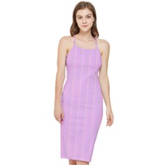 Stripes Bodycon Cross Back Summer Dress by nateshop