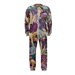 Textile Fabric Pattern Onepiece Jumpsuit (kids) by nateshop