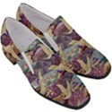 Textile Fabric Pattern Women Slip On Heel Loafers View3