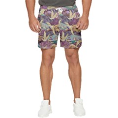 Textile Fabric Pattern Men s Runner Shorts by nateshop