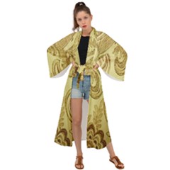Texture Maxi Kimono by nateshop
