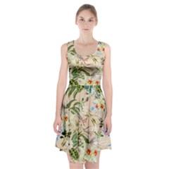 Tropical Fabric Textile Racerback Midi Dress