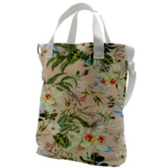 Tropical Fabric Textile Canvas Messenger Bag by nateshop