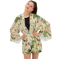 Tropical Fabric Textile Long Sleeve Kimono by nateshop