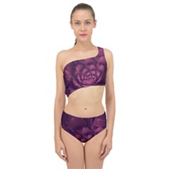 Fractal Blossom Flower Bloom Spliced Up Two Piece Swimsuit by Wegoenart