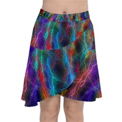 Wizzard Flash Flashes Template Abstract Chiffon Wrap Front Skirt by Wegoenart