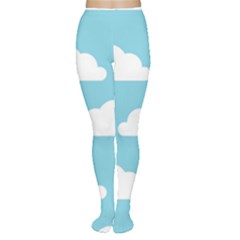 Clouds Blue Pattern Tights by ConteMonfrey