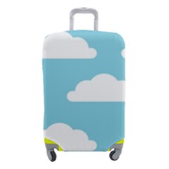 Clouds Blue Pattern Luggage Cover (small) by ConteMonfrey