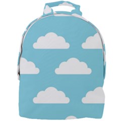 Clouds Blue Pattern Mini Full Print Backpack