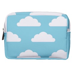 Clouds Blue Pattern Make Up Pouch (Medium)