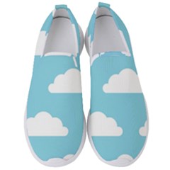 Clouds Blue Pattern Men s Slip On Sneakers