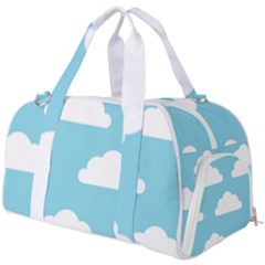 Clouds Blue Pattern Burner Gym Duffel Bag by ConteMonfrey